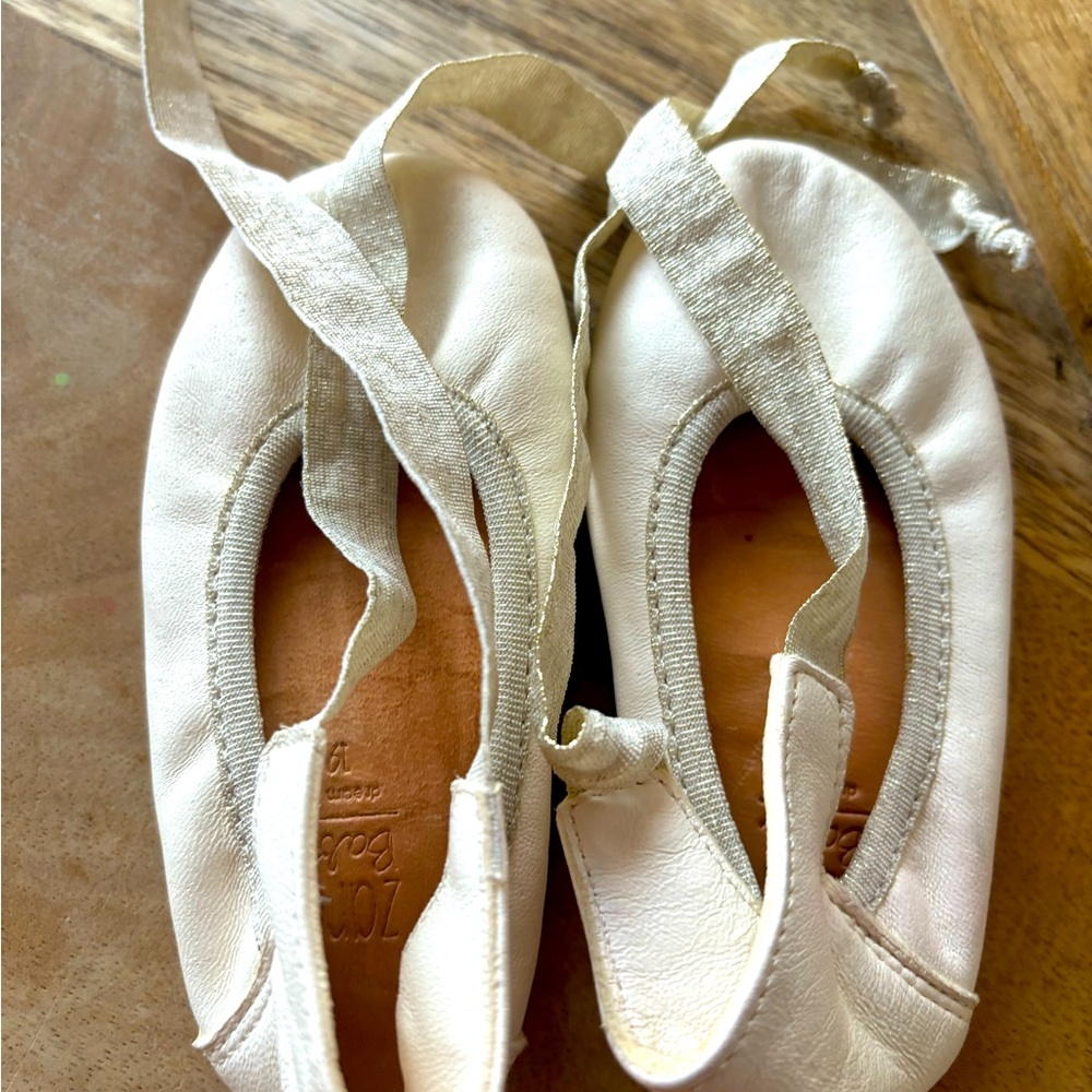 Zara Baby Leather White Shoes